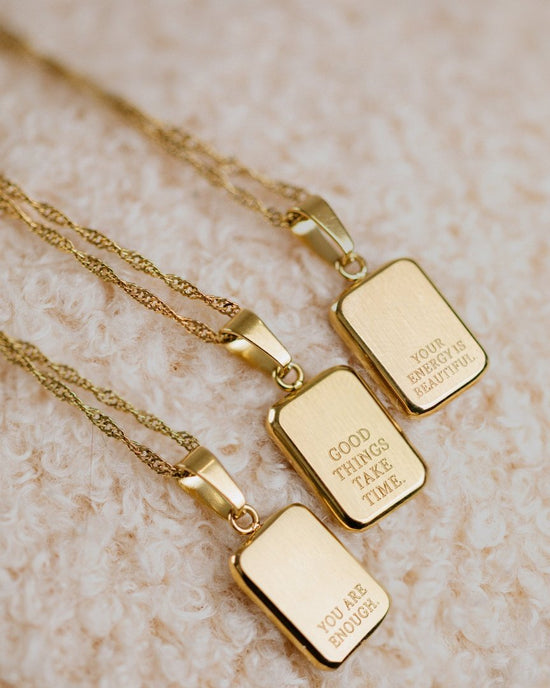 Good things take time Collana Oro