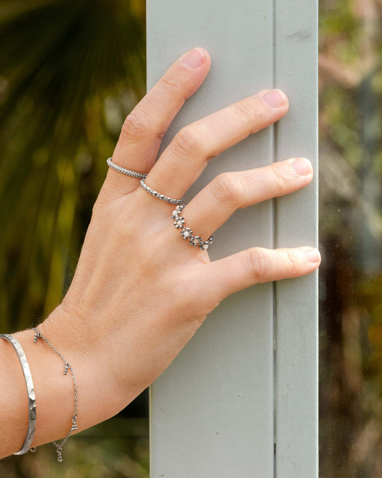 Flowery Anello Argento