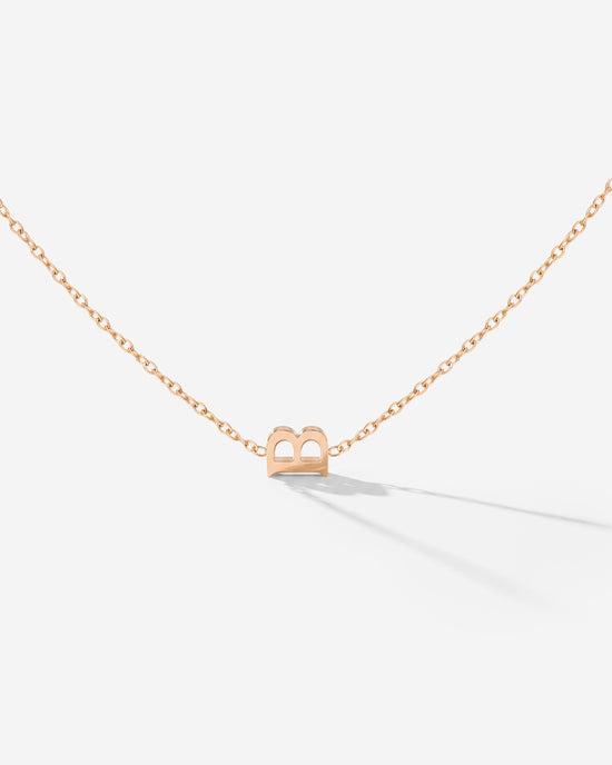 Tiny Letter Necklace