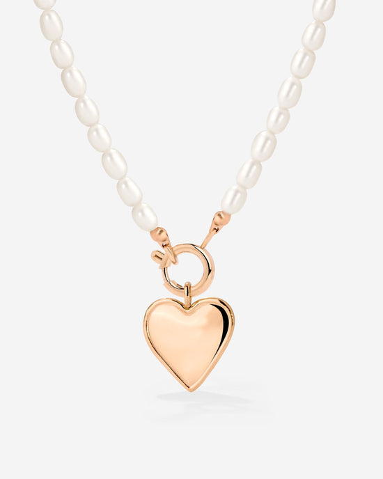 Heartie Pearly Collana Set Oro Rosa
