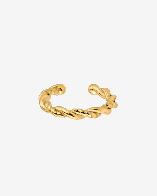 Curly Twist Ear Cuff Oro
