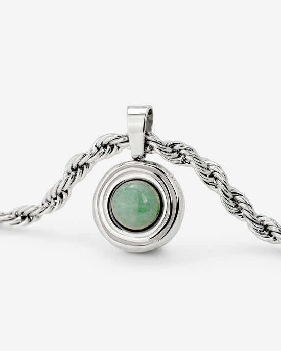 Olive Glow Collana Argento