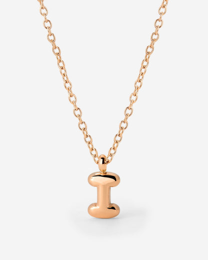 Bubble Letter Collana Oro Rosa