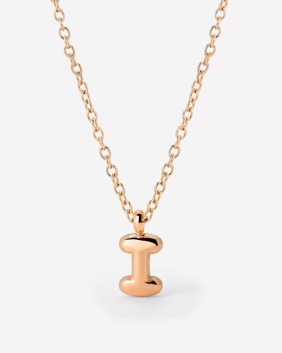 Bubble Letter Collana Oro Rosa