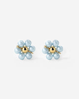 Forever Blue Daisy Orecchini Oro