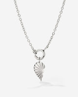 Twin Flame Left Classic Chain Collana Set Argento