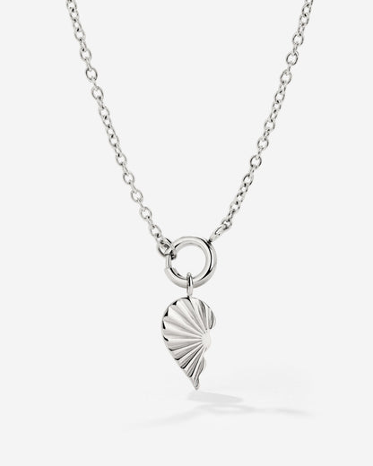 Twin Flame Left Classic Chain Collana Set Argento