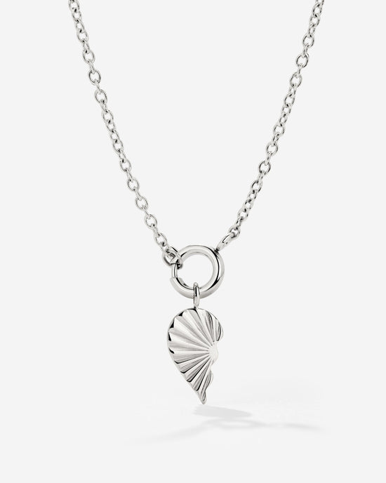 Twin Flame Left Classic Chain Collana Set Argento