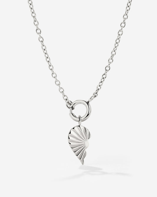 Twin Flame Left Classic Chain Collana Set Argento