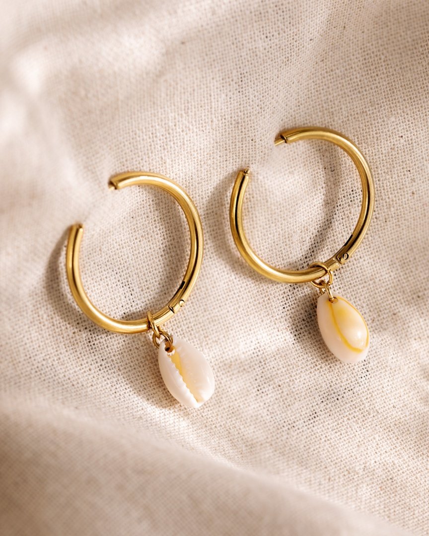 Ocean Whisper Sierra Hoop Set Large Oro