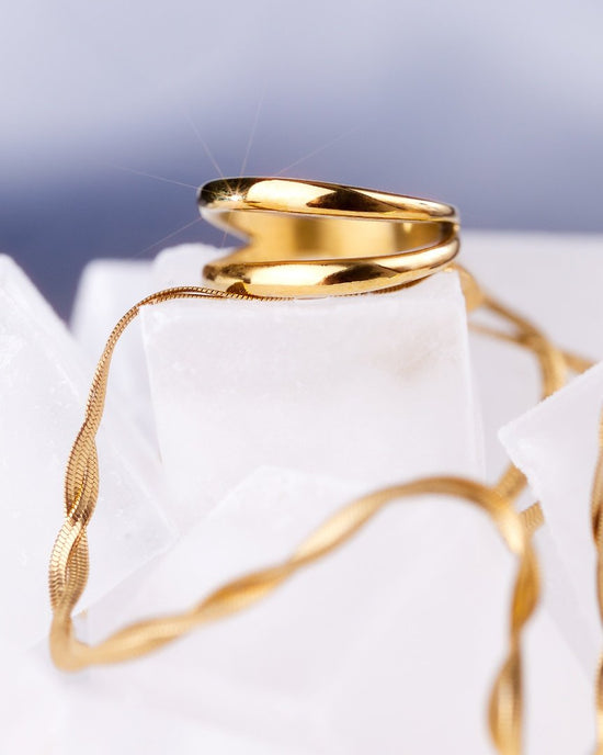 Duality Anello Oro Rosa