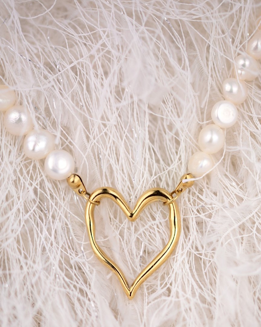 Melting Heart Pearl Collana Oro