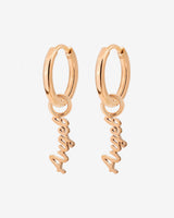 The Angel Hoop Set Small Oro Rosa