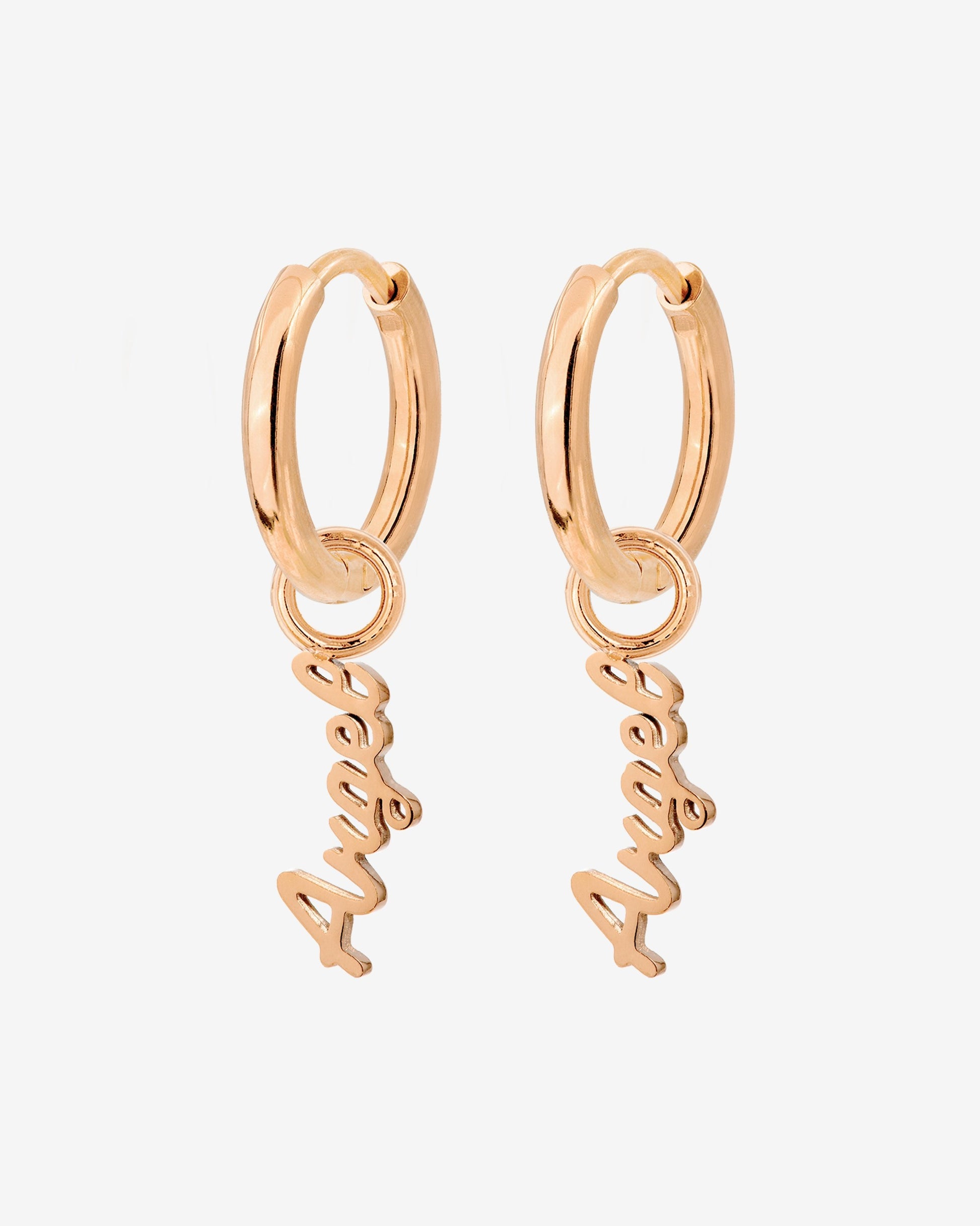The Angel Hoop Set Small Oro Rosa