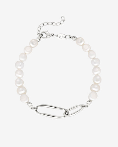 Fluidity Pearl Bracciale Argento