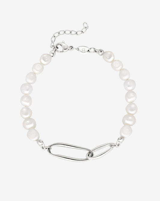 Fluidity Pearl Bracciale Argento