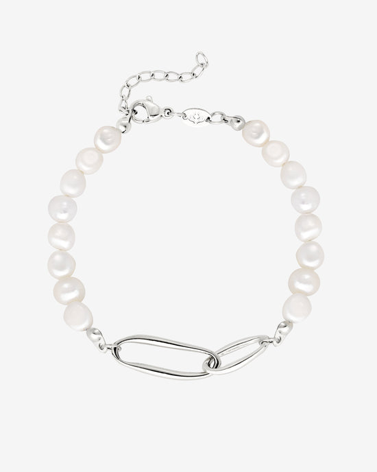 Fluidity Pearl Bracciale Argento