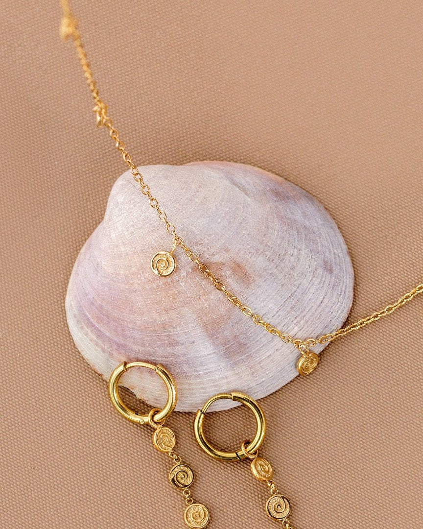 Swirl'n Choker Argento