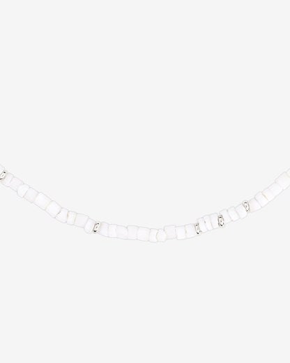 Puka Shell Collana Argento