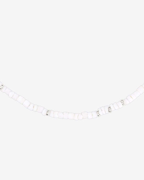Puka Shell Collana Argento