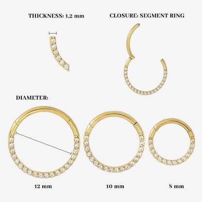 Radiant Click Piercing Gold