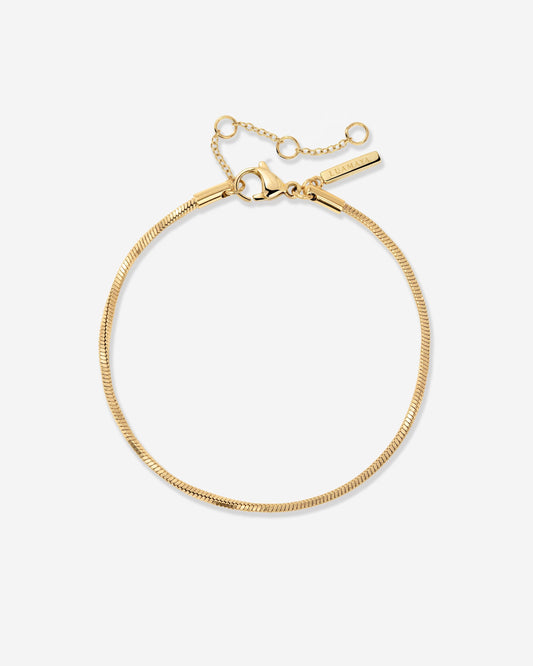 Squared Snake Chain Bracciale Oro