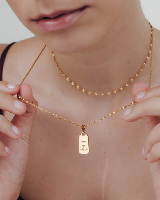 Not so silent Collana Oro Rosa