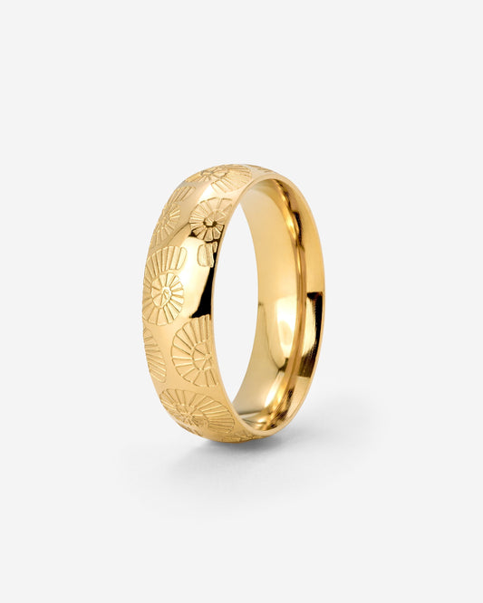 Ammonite Shell Anello Oro
