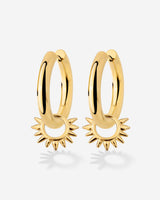 Chunky Sun Lover Hoop Set Medium Oro