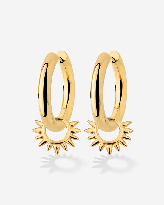 Chunky Sun Lover Hoop Set Medium Oro