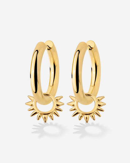 Chunky Sun Lover Hoop Set Medium Oro