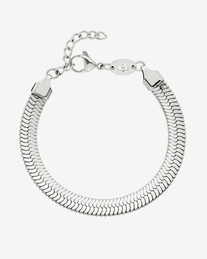 Bold Herringbone Argento
