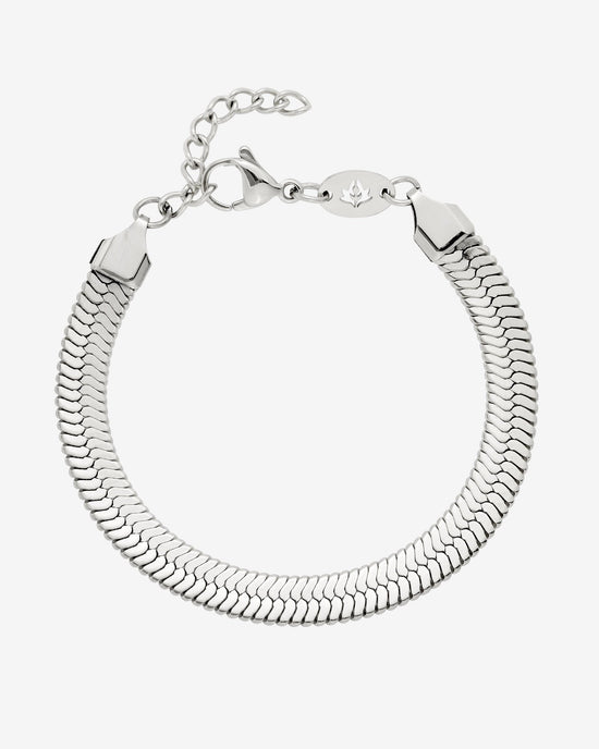 Bold Herringbone Argento