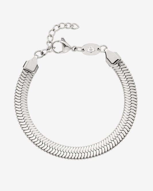Bold Herringbone Argento