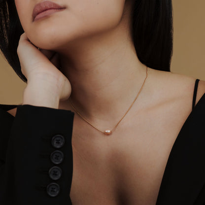 Blush Pearl Collana Oro Rosa