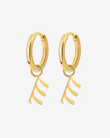 Angel Number 777 Hoop Set Small Oro