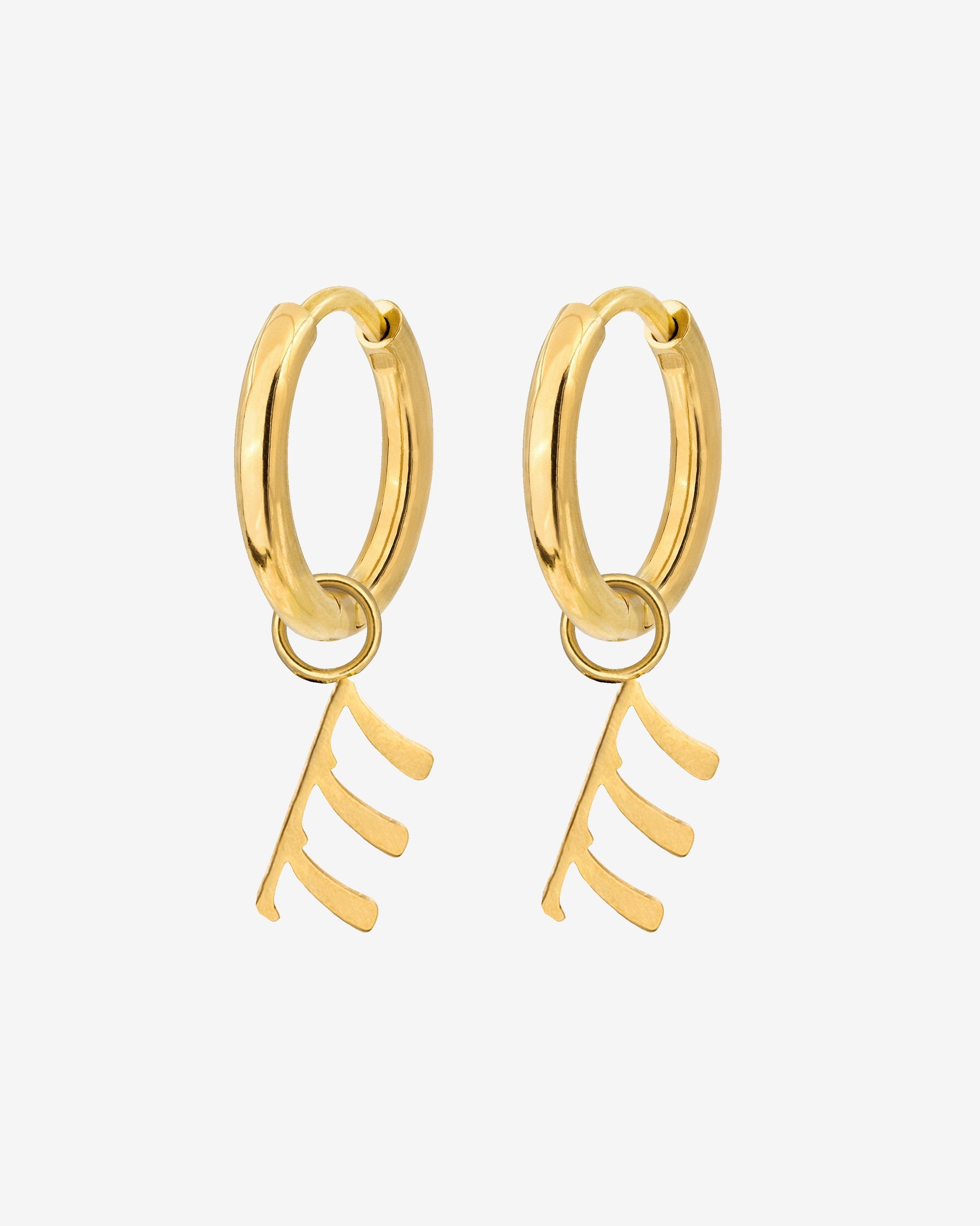 Angel Number 777 Hoop Set Small Oro