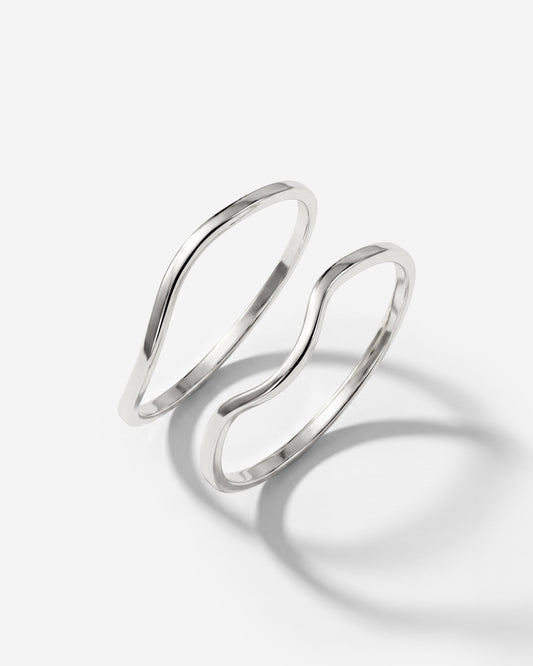 Skinny Dip Anello Duo Argento
