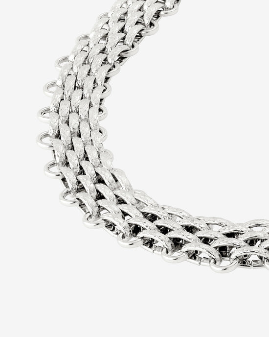 Bold Mesh Collana Argento