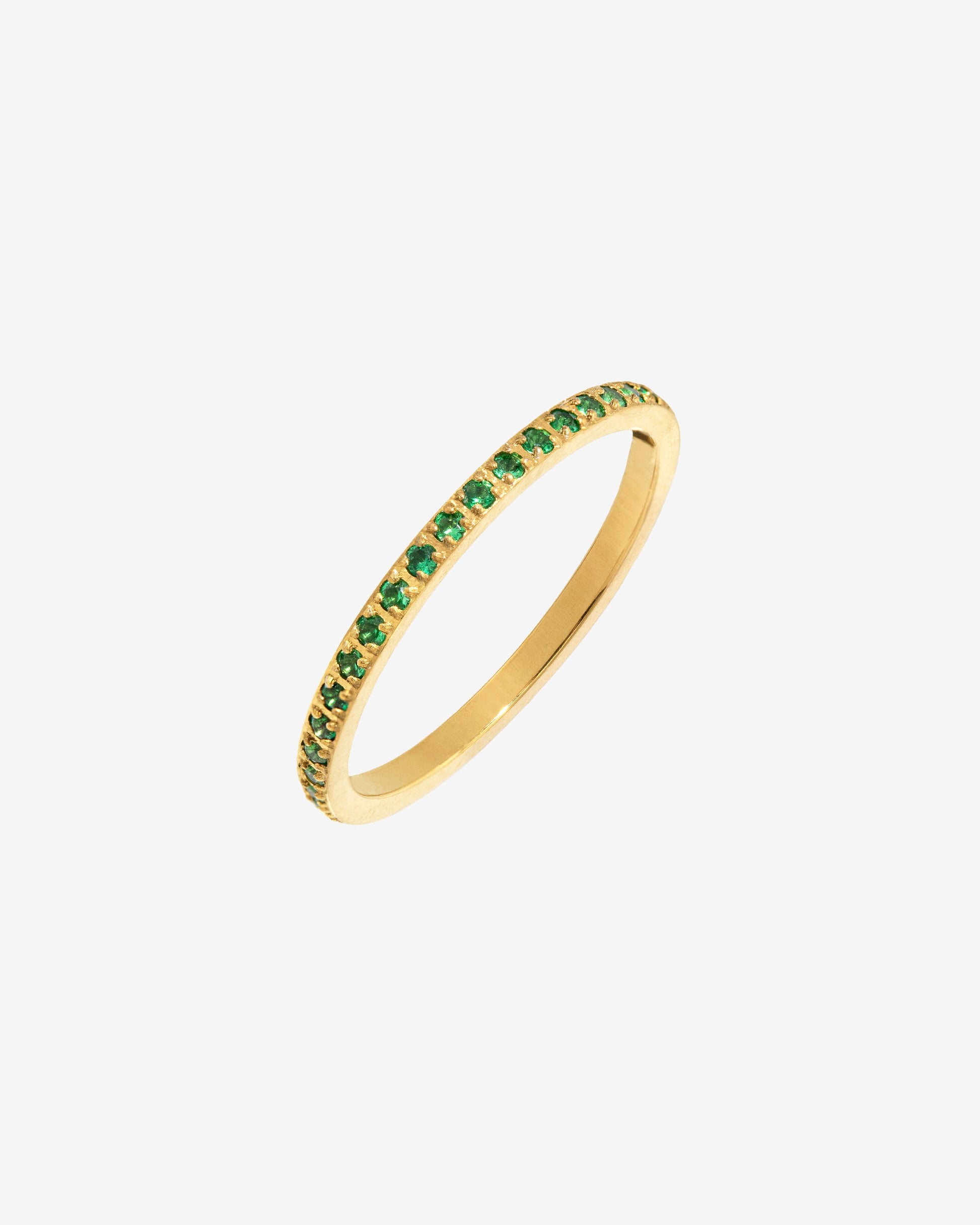 Green Sparkle Anello Oro