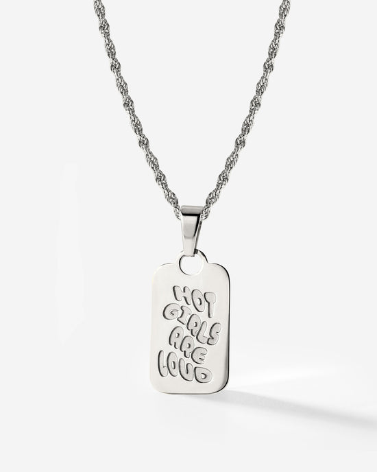 Hot girls are loud Collana Argento