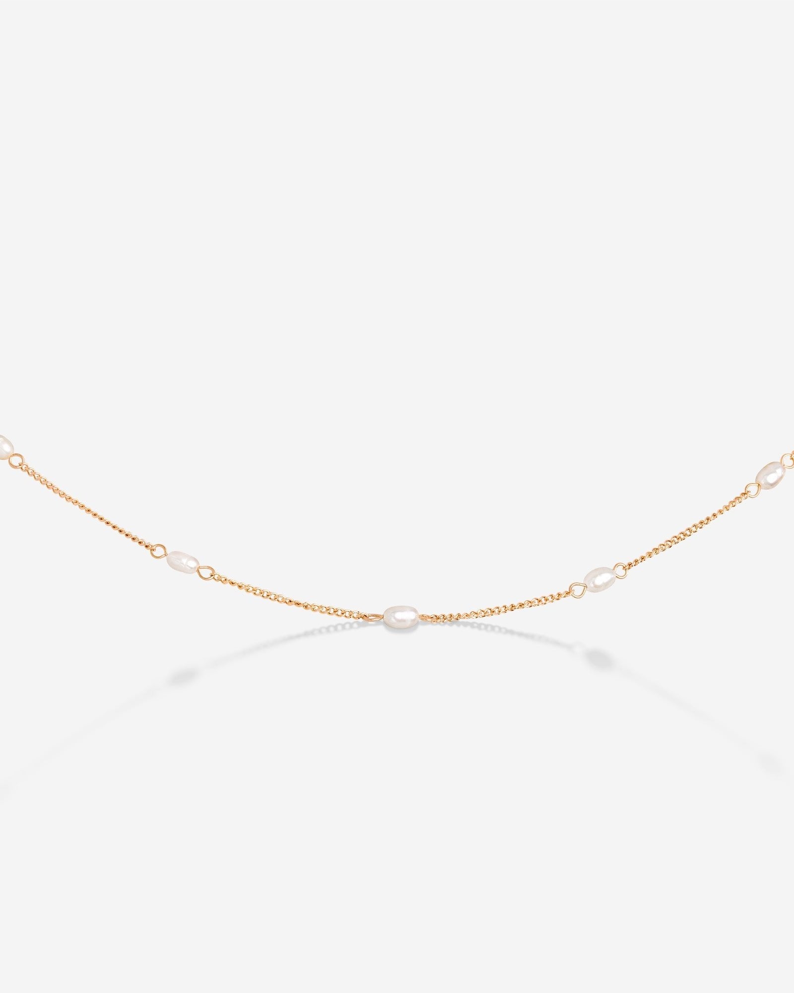 Pearl after Pearl Choker Oro Rosa