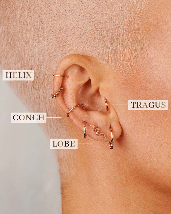 Snake Piercing Oro Rosa
