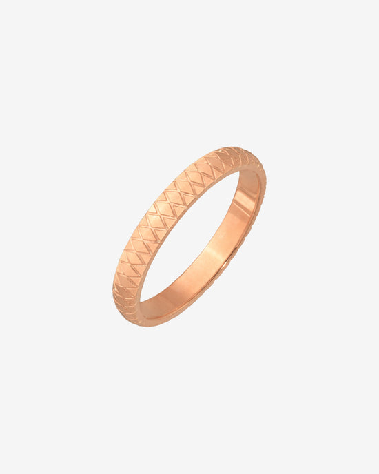 Cute Pattern Anello Oro Rosa