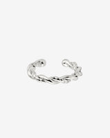 Curly Twist Ear Cuff Argento