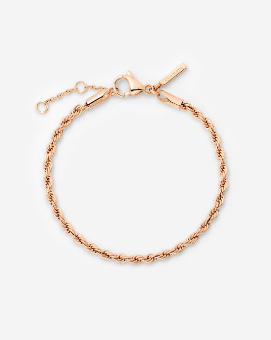 Rope Chain Bracciale Oro Rosa