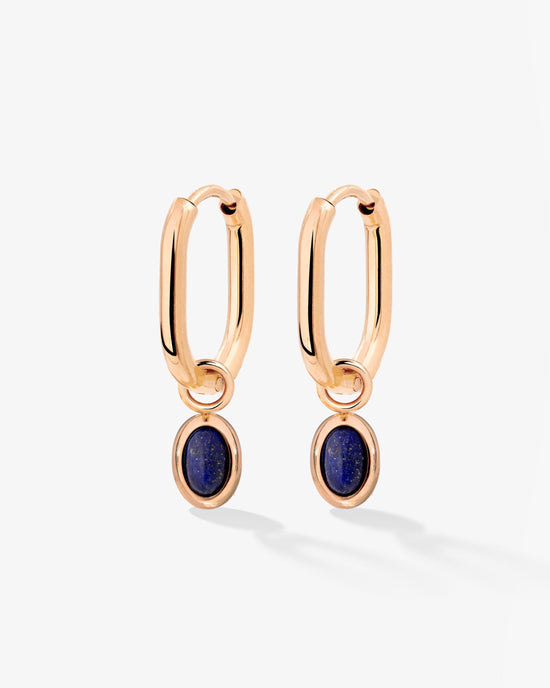 Blue Breeze Oval Hoop Set Baby Oro Rosa