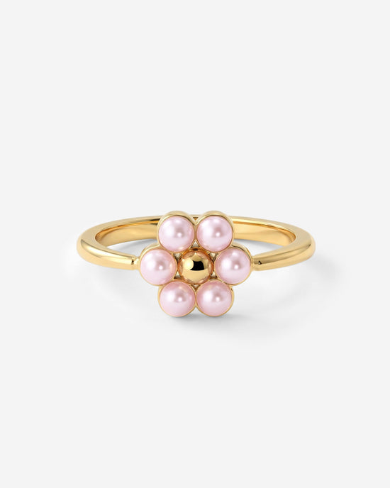 Pretty Pink Daisy Anello Oro