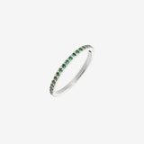 Green Sparkle Anello Argento