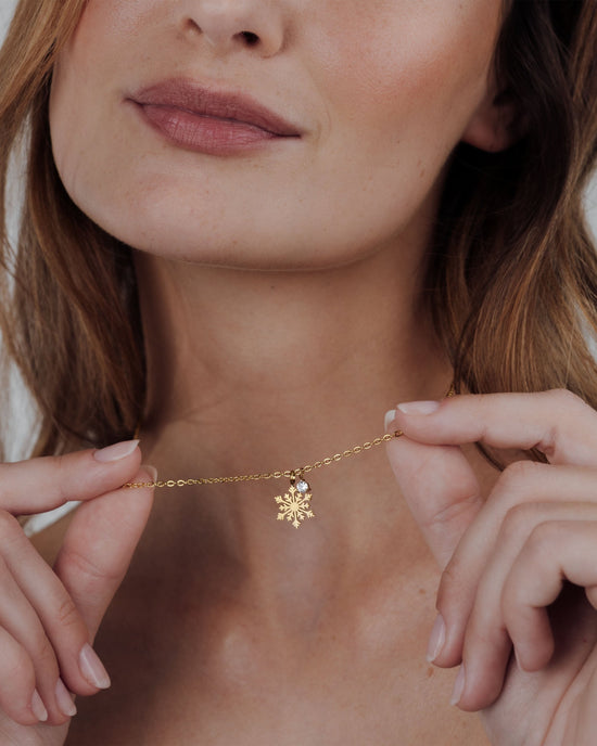 Sparkling Snowflake Collana Oro